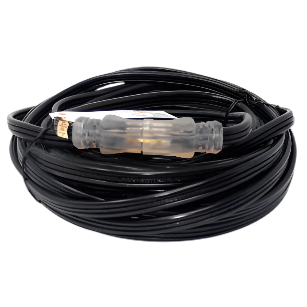 25' Black 12/3 SJTWA-UL OSHA Heavy Duty Power Extension