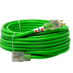 100-Foot Green 10/3 SJTWA-UL OSHA Power Extension Cord