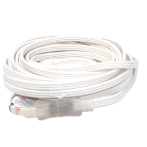 100' White 12/3-3 Flat Line OSHA Extension Power Cord