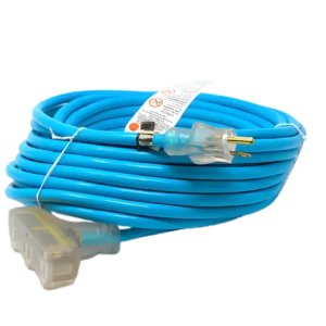 25' 12/3 SJTWA-UL Extension Power Cord Triple Tap