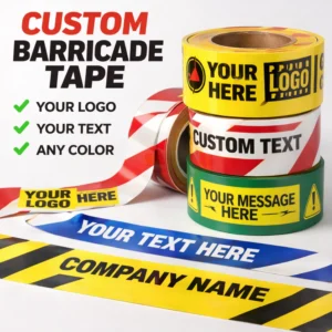 Custom Printed/Barricade Tape - Enhance Safety and Visibility