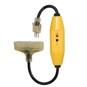 Inline GFCI with Lighted Triple Tap - 2 Feet