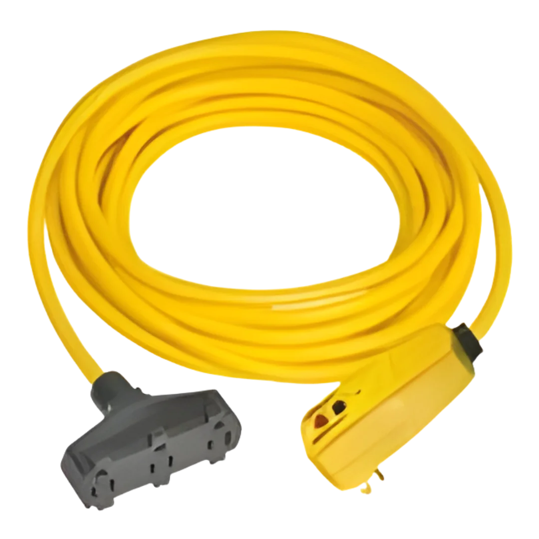 Right Angle In-Line GFCI with Triple Tap