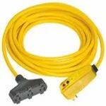 Right Angle In-Line GFCI with Triple Tap - 25Feet 30434304-01, 12