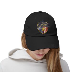 U.S. Veteran Distressed Cap - Proudly Served Hat