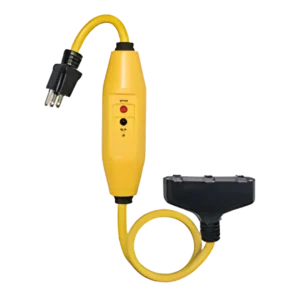 In-Line GFCI with Three Outlets and 2-Foot Cord