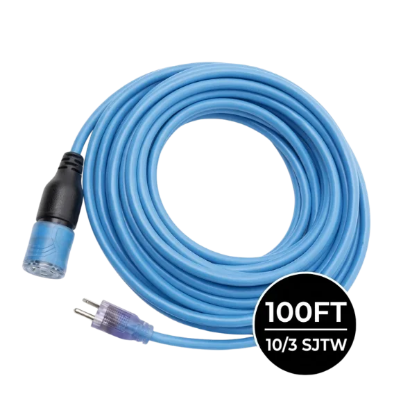 100ft 12/3 & 10/3 SJTW Heavy-Duty Extension Cord - Image 2