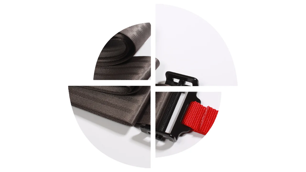 Industrial hook and loop fastener straps and quick-release buckles