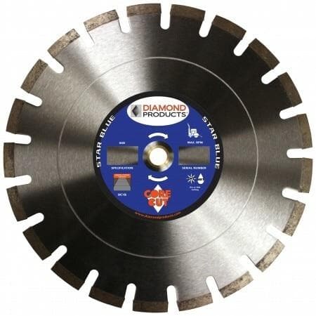 Star Blue Segmented Dry Walk Behind Concrete Blade